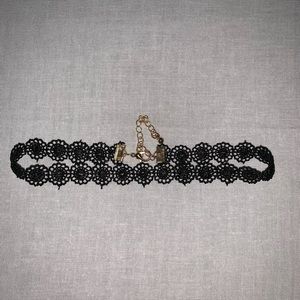 Black choker necklace